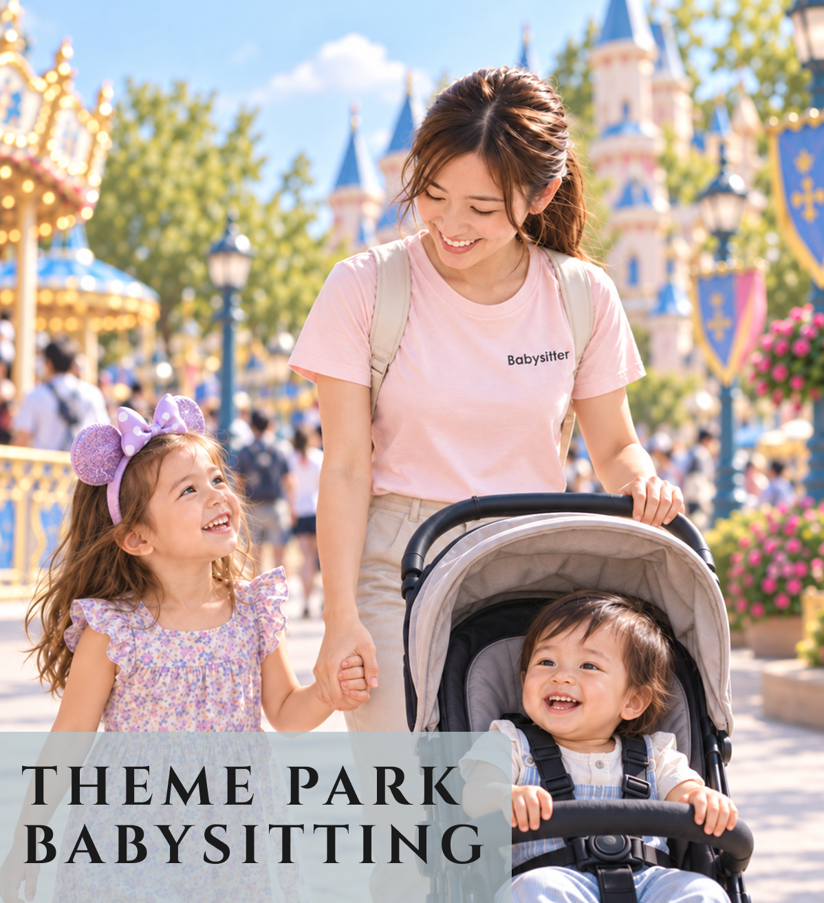 Theme Park Babysitting in Japan / 2 Children (Night 2h)